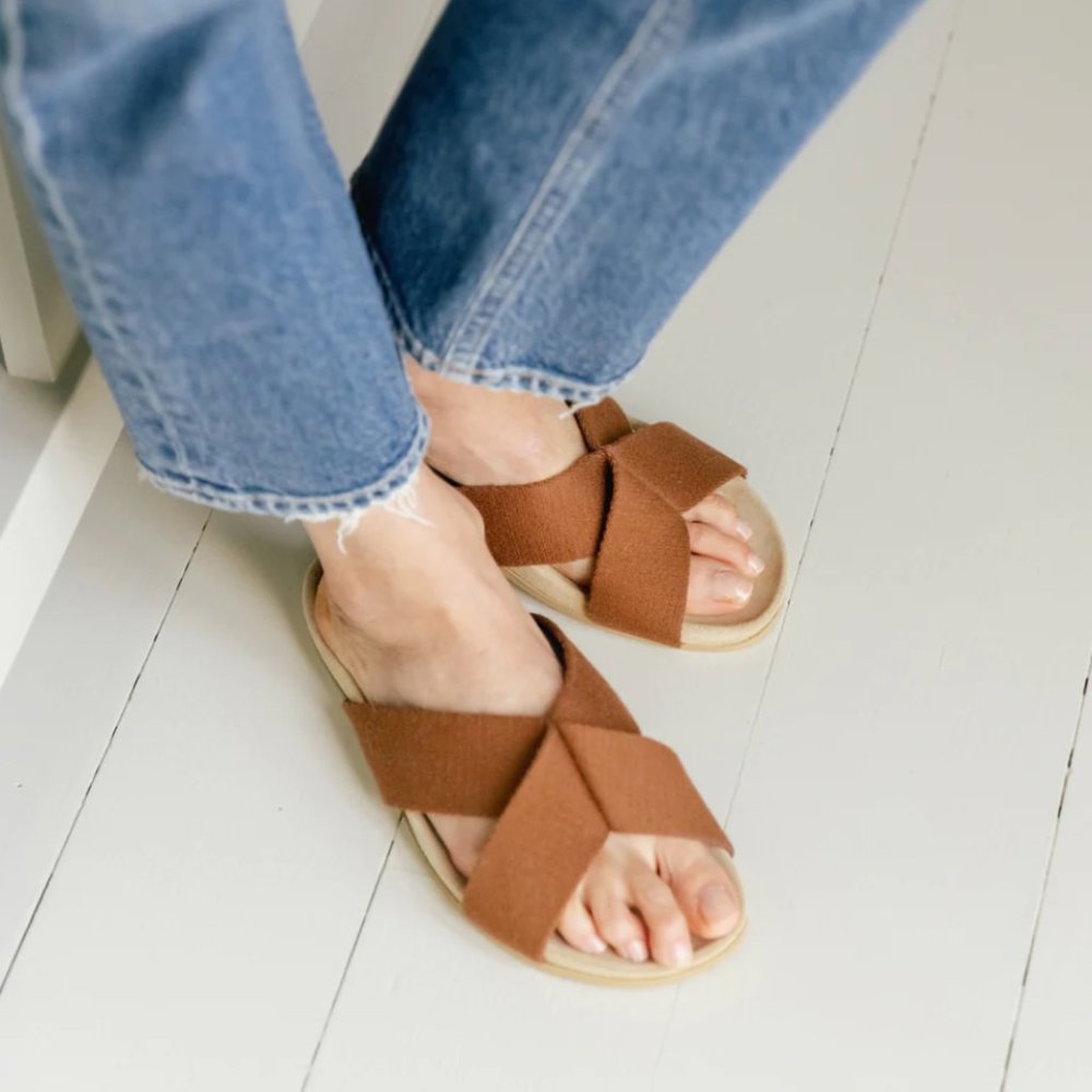 Jenni Kayne Cotton Crossover Sandal